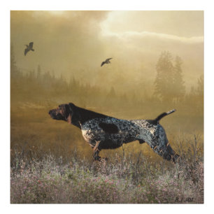 Jagdsaison , deutsches Kurzzeiger-Band Fotodruck