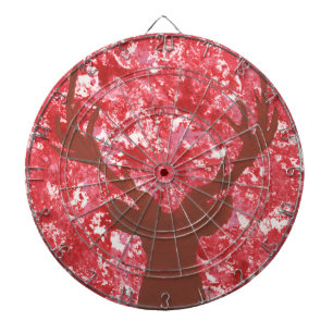 Jagdsaison Hirsche Silhouette Dart Brettspiel Dartscheibe