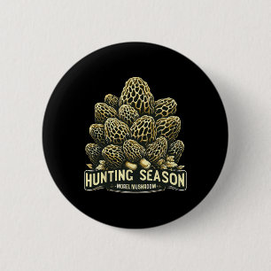 Jagdsaison Morel Mushroom Futter Button