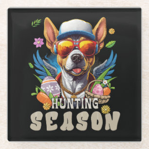 Jagdsaison Ostereier Glasuntersetzer