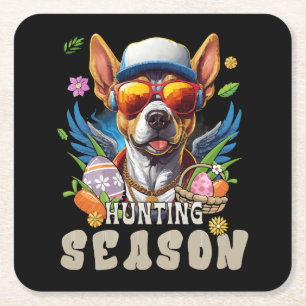 Jagdsaison Ostereier Rechteckiger Pappuntersetzer