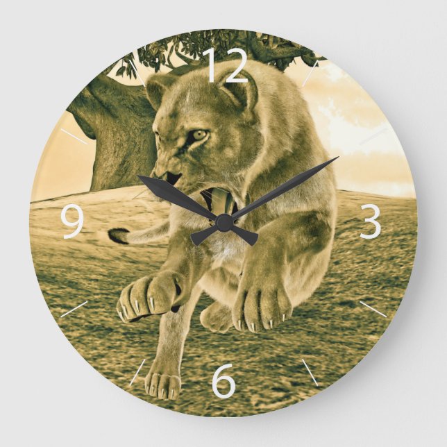 Jagdschlösser Große Wanduhr (Vorderseite)