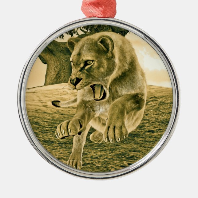 Jagdschlösser Silbernes Ornament (Vorne)