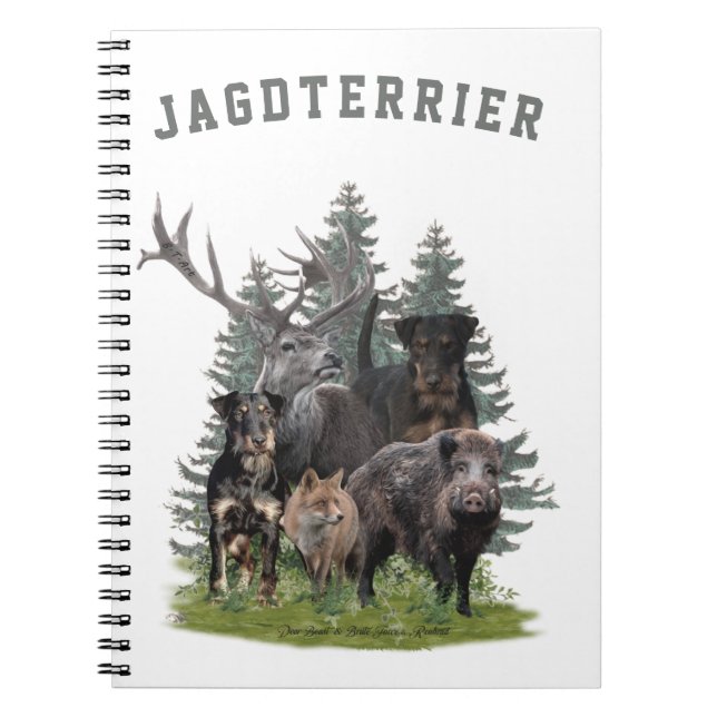 Jagdschrecker Aufkleber Außenkissenglas Untersetze Notizblock (Vorderseite)