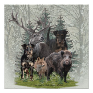 Jagdschrecker, Deutscher Jagdterrier Poster