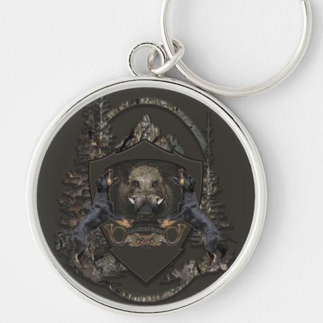 Jagdschrecker, Deutscher Jagdterrier Schlüsselanhänger (Vorne)