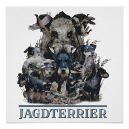 Jagdschrecker, deutsches Jagdterfinder-Poster Poster