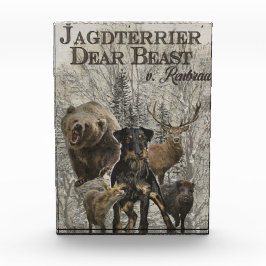 Jagdschrecker, Liebes Tier / Renbrad Paperweight Fotoblock