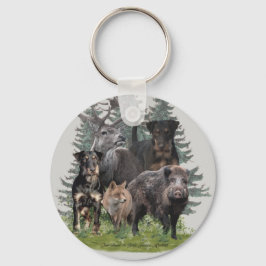 Jagdschrecker Sticker Button Schlüsselanhänger