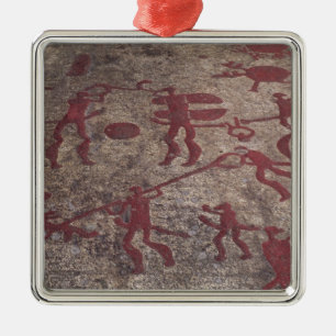 Jagdszene Silbernes Ornament