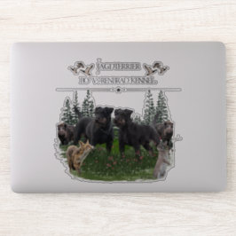 Jagdterer Bo gegen Renbrad Kennel. HP Notebook-Ski Aufkleber