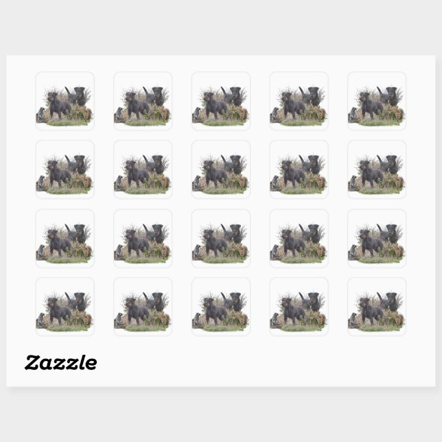 Jagdterer , Bo gegen Renbrad Kennel.'' Sticker (Blatt)