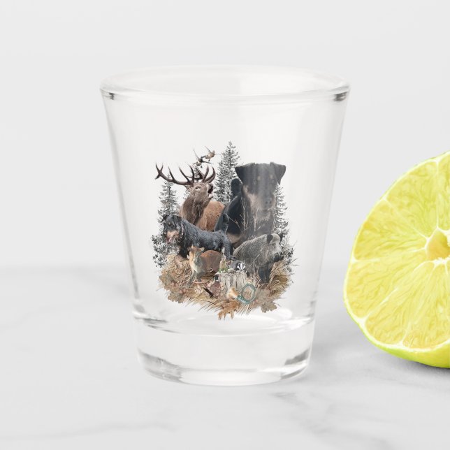 Jagdterer, Brave Heart Schnapsglas (Vorderseite)