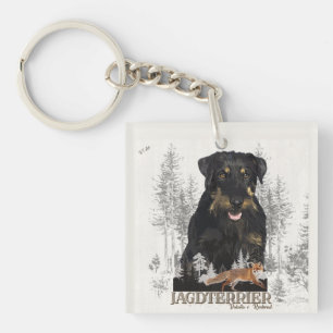 Jagdterer Dakota / Renbrad Imitats Canvas Print AG Schlüsselanhänger