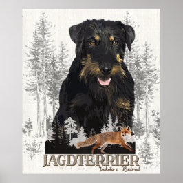 Jagdterer Dakota / Renbrad Imitats Canvas Print Poster