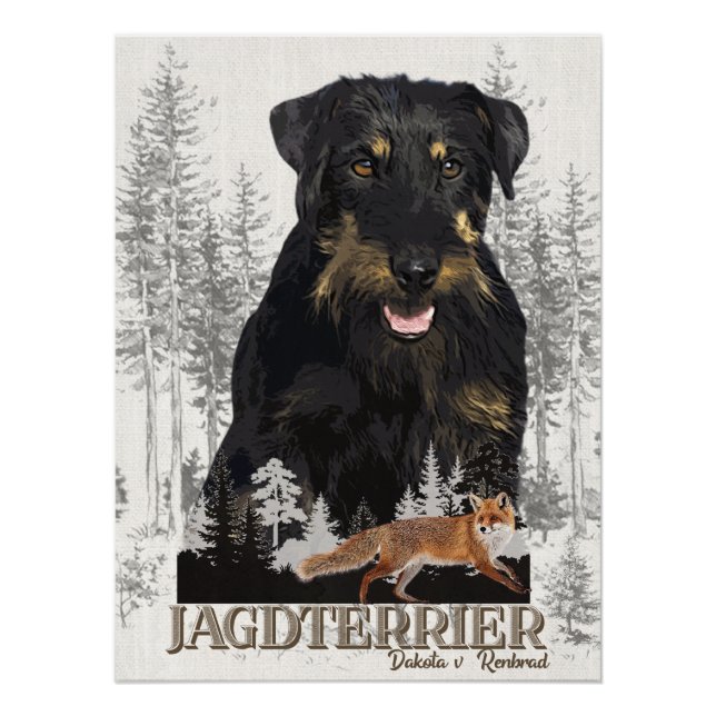 Jagdterer Dakota / Renbrad Imitats Canvas Print Poster (Vorderseite)