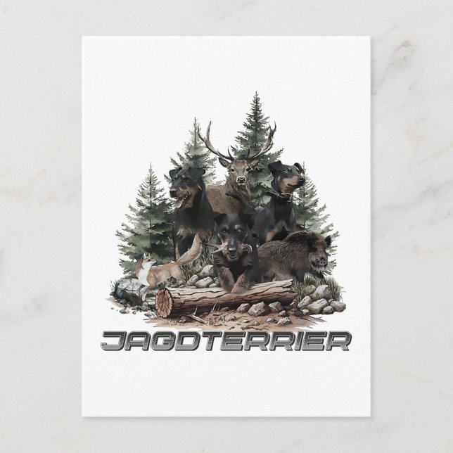Jagdterer Postkarte (Vorderseite)