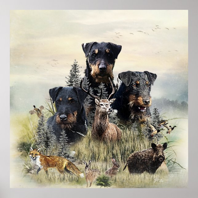Jagdterers / Renbrad Kennel Poster (Vorne)
