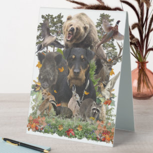 Jagdterre, deutsche Jagdterrasse, Poste Tischaufsteller