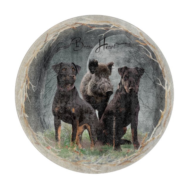 Jagdterre , tapferes Plexiglas Schneidebrett (Vorderseite)