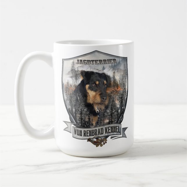 Jagdterrier Apache v. Renbrad  Kaffeetasse (Links)