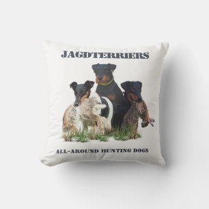 Jagdterrier Flask T-Shirt Kissen