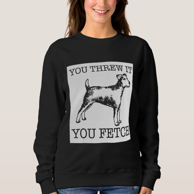 Jagdterrier funny dog lover gift sweatshirt (Vorderseite)