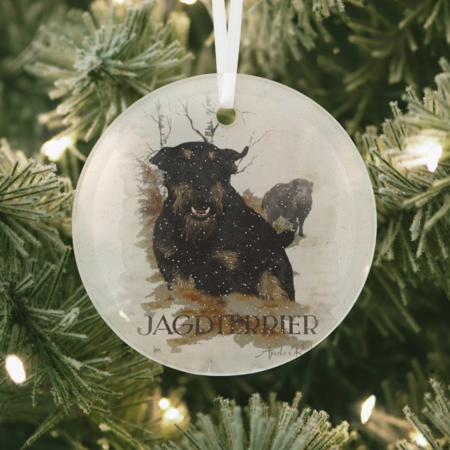 Jagdterrier Ornament Aus Glas (InSitu)