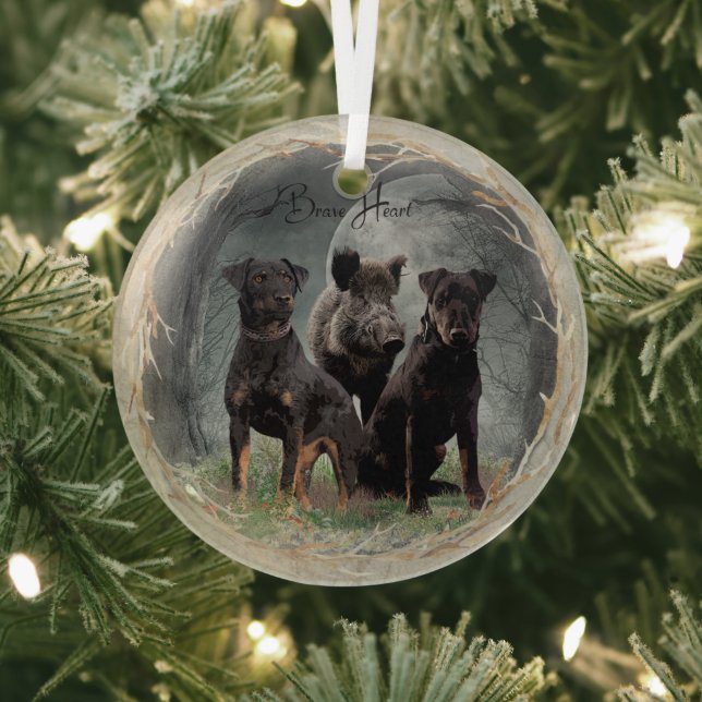 Jagdterrier  ornament aus glas (InSitu)