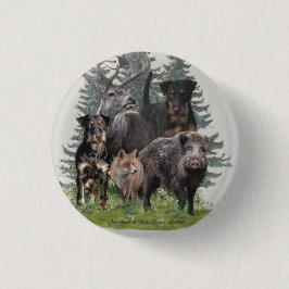 Jagdterrier Sticker Button