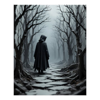 Jagdwald Papercraft Szene Poster