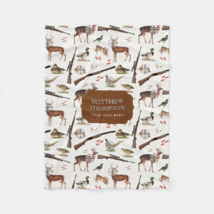 Jagdwildnis-Outdoorsman-Muster Fleecedecke