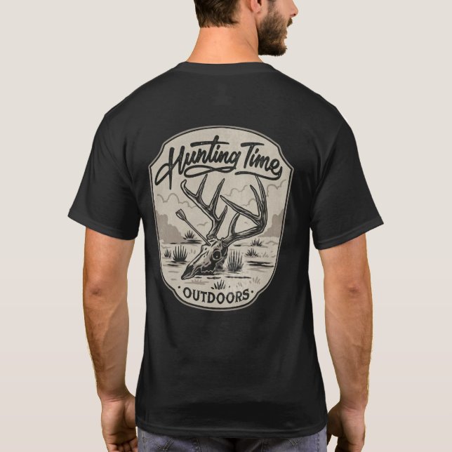 Jagdzeit im Freien T-Shirt (Rückseite)