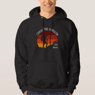 Jage dem Horizont nach Ich liebe Wandern Natur Out Hoodie