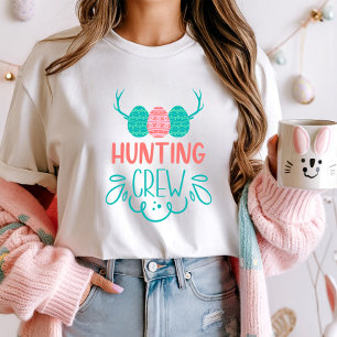 Jagen Crew Osterfest Shirt; Fun Egg Jagd Familie T-Shirt