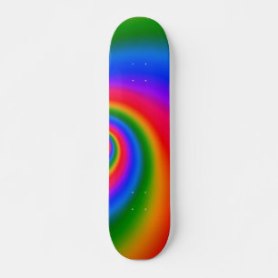 Jagen der Regenbogenwand Skateboard