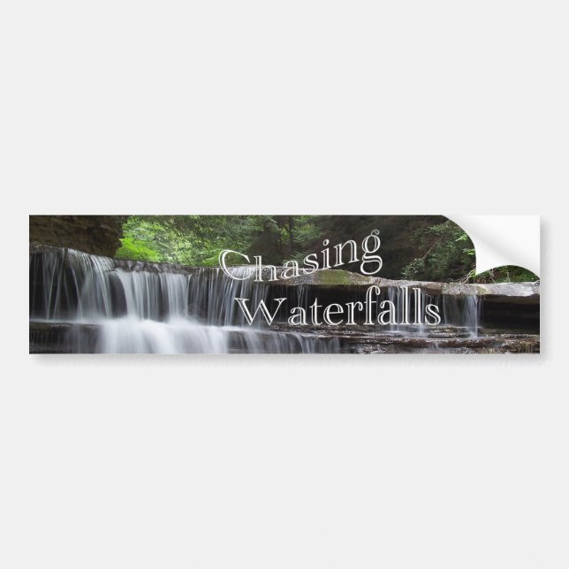 Jagen der Wasserfälle Bumbersticker Autoaufkleber (Vorne)