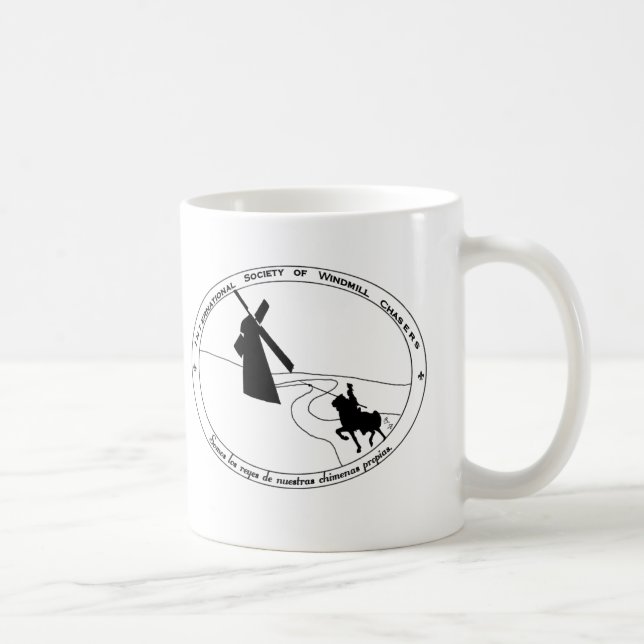 Jagen der Windmühlen-Tasse Kaffeetasse (Rechts)