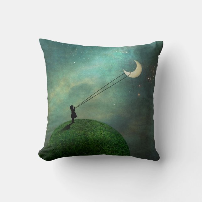 Jagen des Mond Kissens Kissen (Vorderseite)