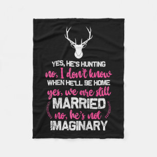 Jagen Ehefrau Shirt für Frauen Funny Jäger Ehefrau Fleecedecke