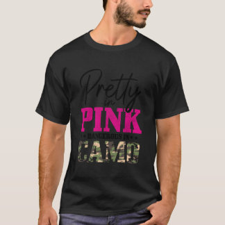 Jagen Girl Camouflage Pink Funny Hog Deer Elk Hunt T-Shirt