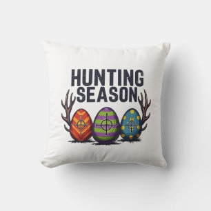 Jagen Jahreszeit Ostern Jagd Eier Funny Kissen