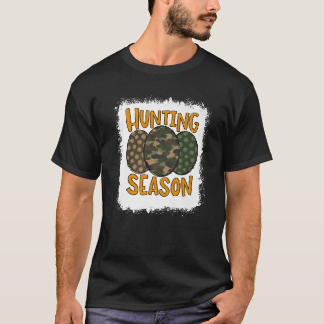 Jagen Ostern Ei Trio Camouflage Ostern Da Ostern T-Shirt (Vorderseite)