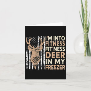 Jagen T-Shirt Ich bin in Fitness Deer Freezer Funn Karte