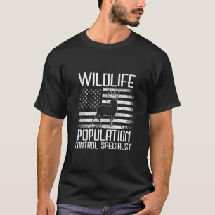 Jagen T-Shirt Wildtiere Population Kontrolle Funny