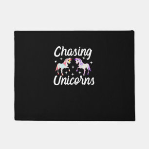 Jagen Unicorns Magischer Langschläfer T - Shirt Fußmatte