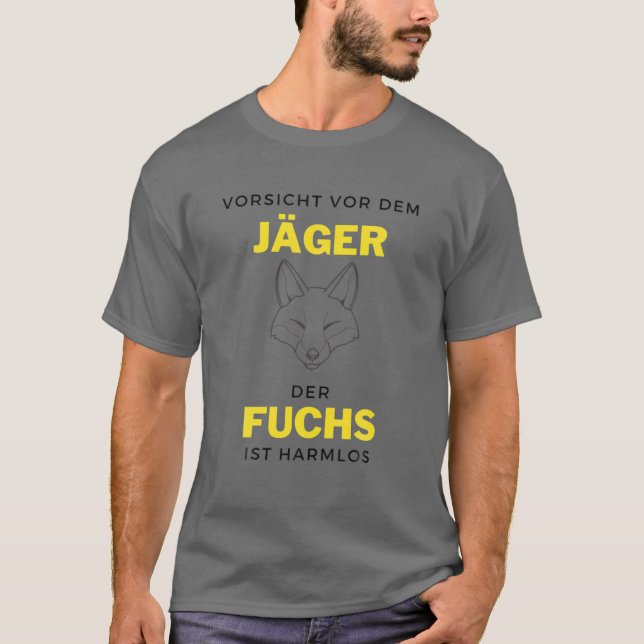 Jagen von Bekleidung Fox Jagd Männer Jäger T-Shirt (Vorderseite)