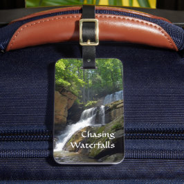 Jagen Wasserfälle Berg Fotografisch Gepäckanhänger