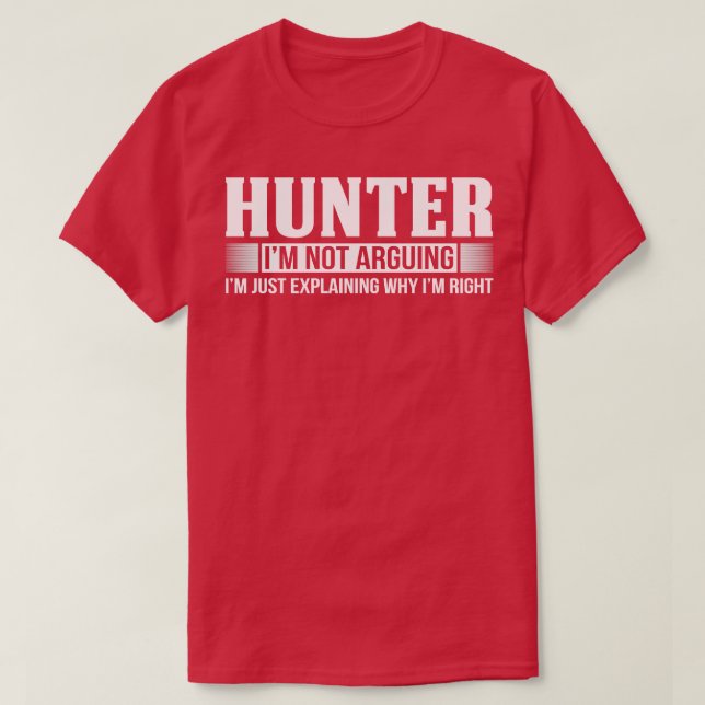 Jäger argumentiert nicht für Jagd T-Shirt (Design vorne)