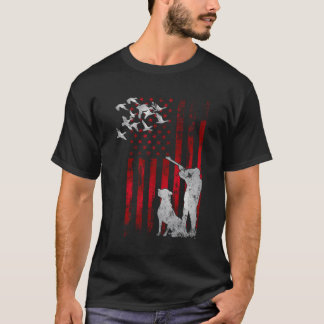 Jäger beängstigen Patriotic American Flag Duc T-Shirt